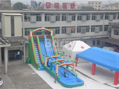 Giant Jungle Inflatable Water Slides On Sale BY-WS-126
